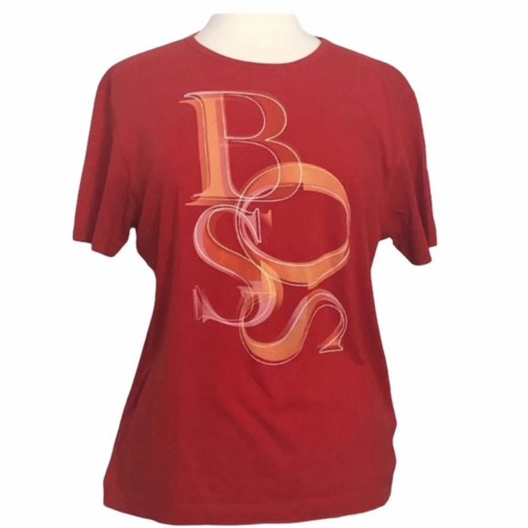 Hugo Boss Red T-shirt Size Medium - Picture 6 of 6